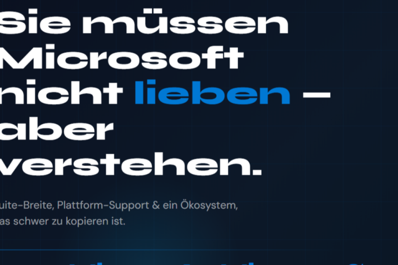 Microsoft muss man nicht lieben – aber seine Dominanz sollte man verstehen.